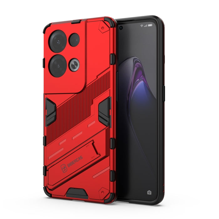 Punk Armor 2 en 1 PC + TPU Estuche para teléfono a prueba de golpes con soporte invisible, For OPPO Reno8, For OPPO Reno8 Pro, For OPPO Reno8 Pro+, For Xiaomi Poco M4 5G