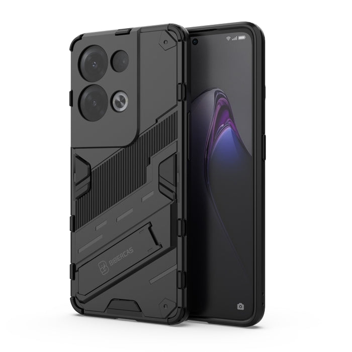 Punk Armor 2 en 1 PC + TPU Estuche para teléfono a prueba de golpes con soporte invisible, For OPPO Reno8, For OPPO Reno8 Pro, For OPPO Reno8 Pro+, For Xiaomi Poco M4 5G