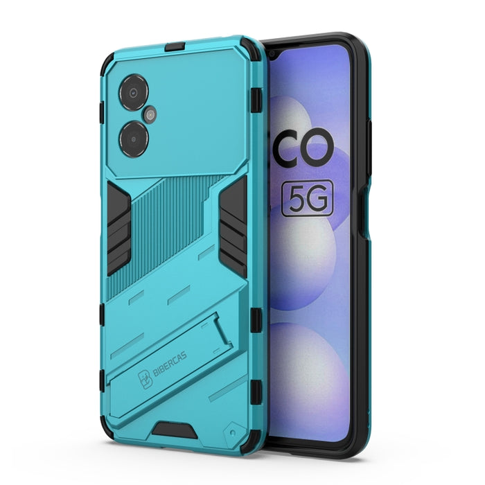 Punk Armor 2 en 1 PC + TPU Estuche para teléfono a prueba de golpes con soporte invisible, For OPPO Reno8, For OPPO Reno8 Pro, For OPPO Reno8 Pro+, For Xiaomi Poco M4 5G