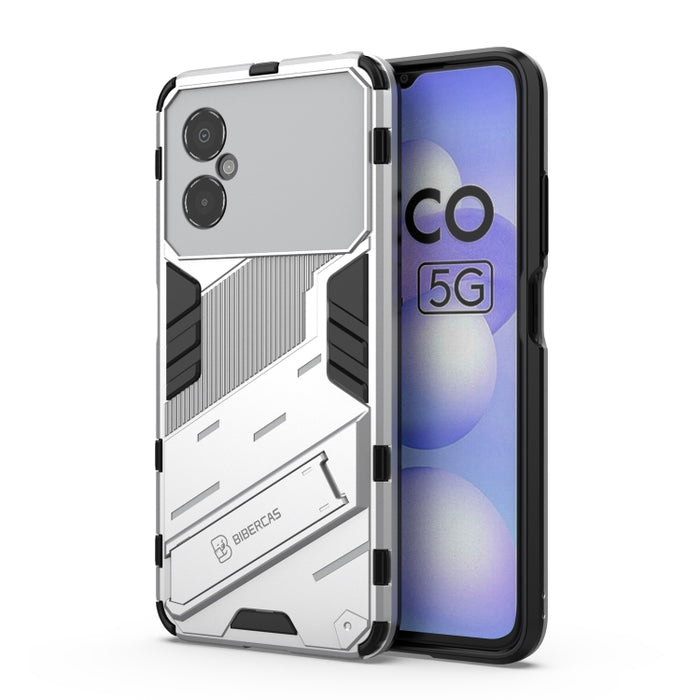 Punk Armor 2 en 1 PC + TPU Estuche para teléfono a prueba de golpes con soporte invisible, For OPPO Reno8, For OPPO Reno8 Pro, For OPPO Reno8 Pro+, For Xiaomi Poco M4 5G