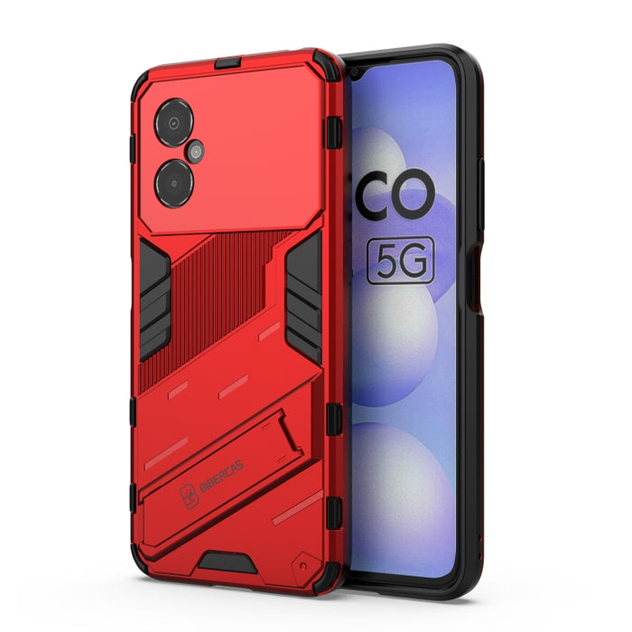 Punk Armor 2 en 1 PC + TPU Estuche para teléfono a prueba de golpes con soporte invisible, For OPPO Reno8, For OPPO Reno8 Pro, For OPPO Reno8 Pro+, For Xiaomi Poco M4 5G