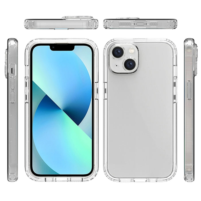 Estuche para teléfono degradado transparente a prueba de golpes de cuerpo completo