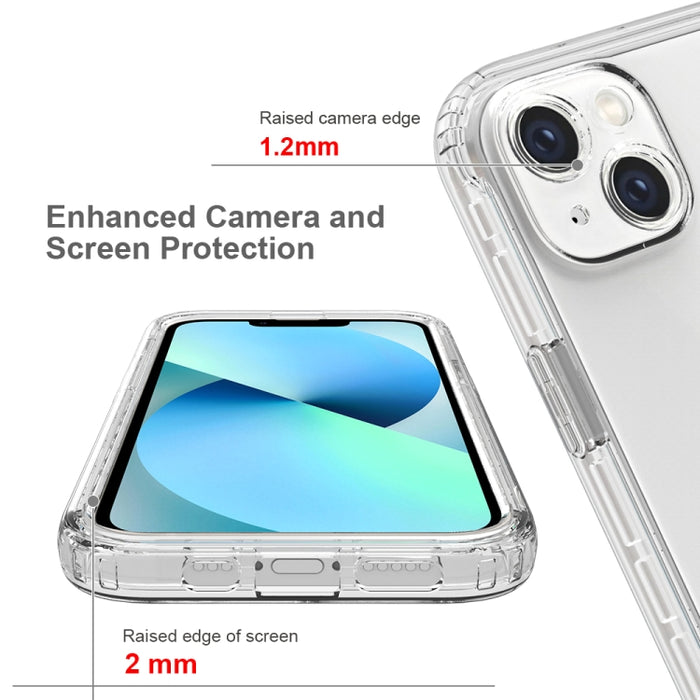 Estuche para teléfono degradado transparente a prueba de golpes de cuerpo completo