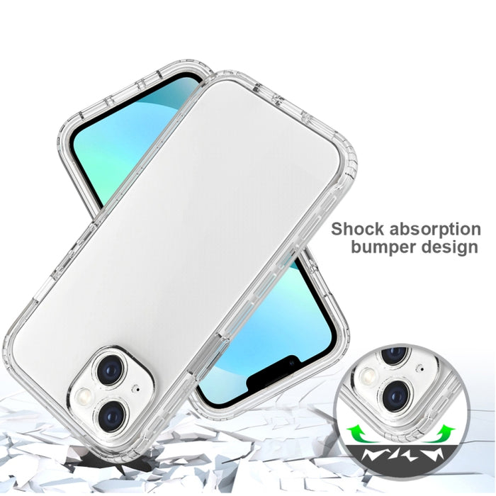 Estuche para teléfono degradado transparente a prueba de golpes de cuerpo completo