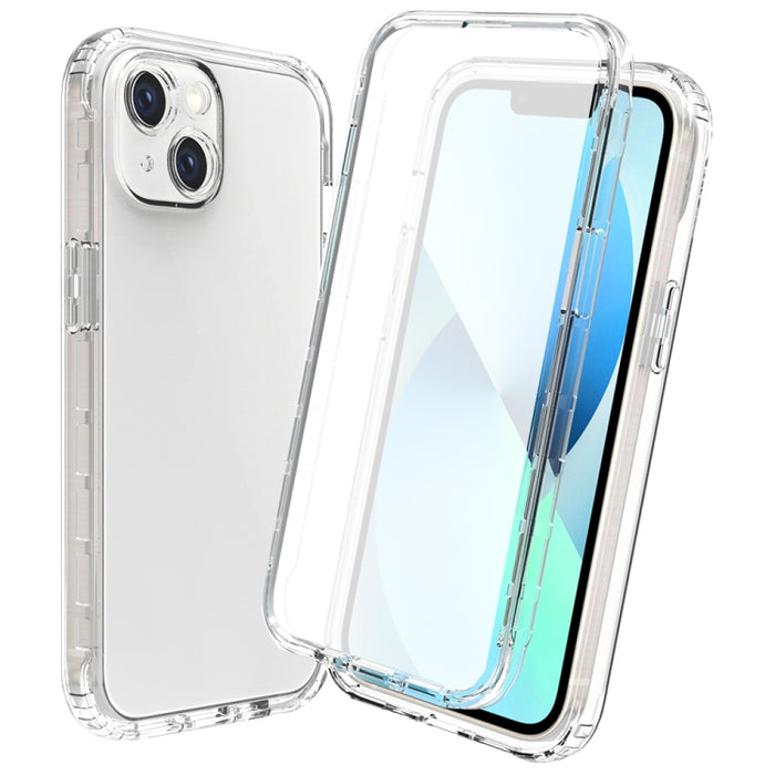 Estuche para teléfono degradado transparente a prueba de golpes de cuerpo completo