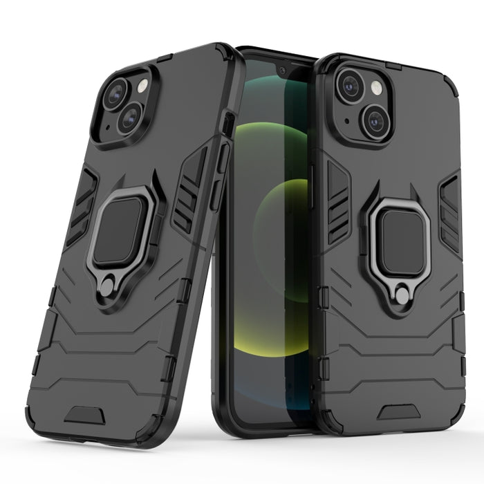 Caja del teléfono con soporte de anillo magnético PC + TPU