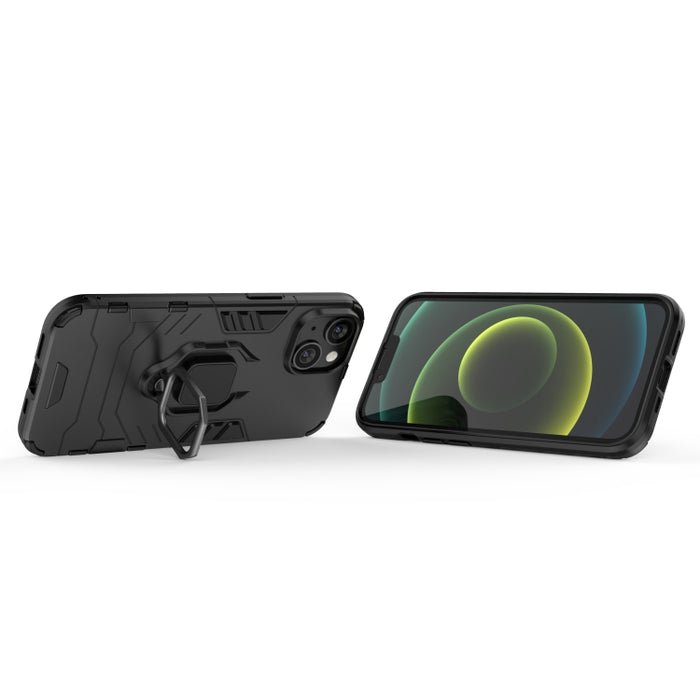Caja del teléfono con soporte de anillo magnético PC + TPU