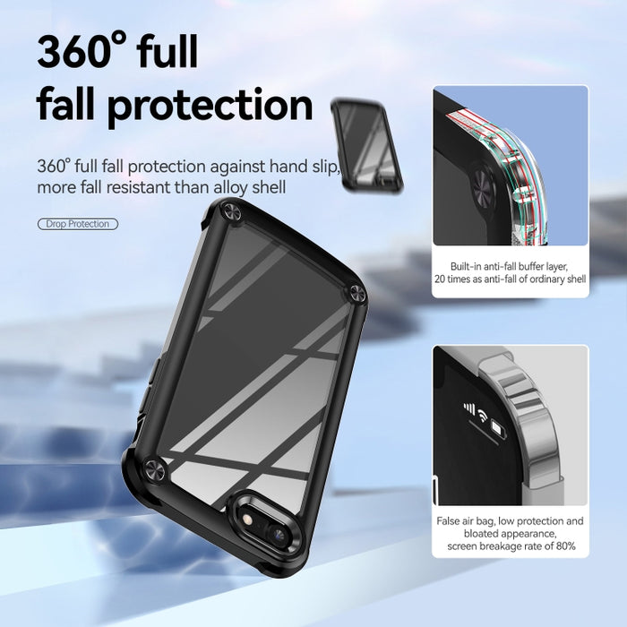 Caja del teléfono de protección de lente de TPU + PC, For iPhone SE 2022 / SE 2020 / 8 / 7