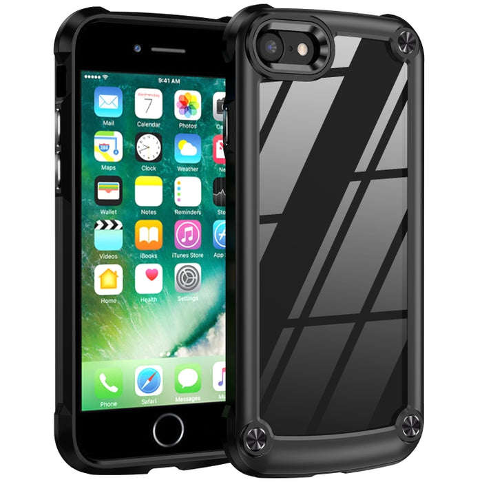 Caja del teléfono de protección de lente de TPU + PC, For iPhone SE 2022 / SE 2020 / 8 / 7