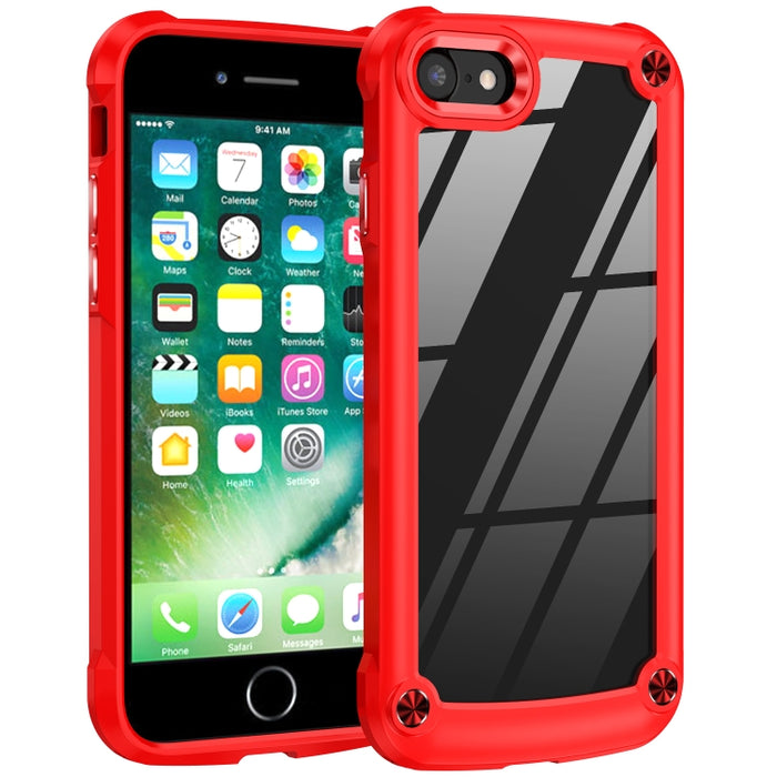 Caja del teléfono de protección de lente de TPU + PC, For iPhone SE 2022 / SE 2020 / 8 / 7