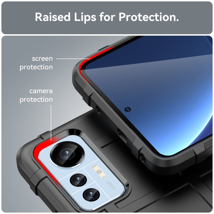 Funda de teléfono de TPU a prueba de golpes de cobertura completa, For Xiaomi 12 Lite