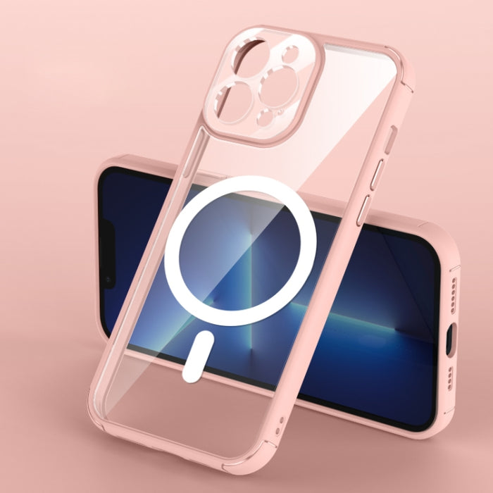 Soft Shield MagSafe Magnético Acrílico Transparente PC Phone Case