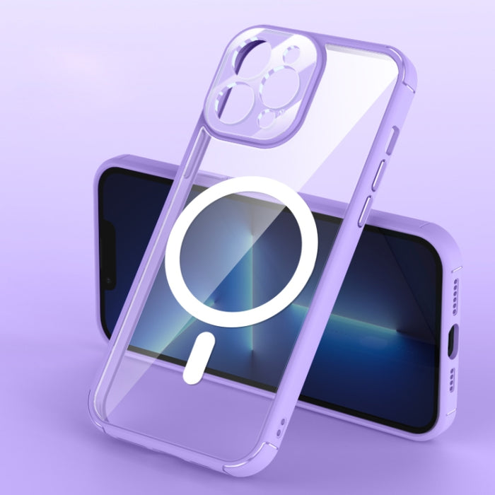 Soft Shield MagSafe Magnético Acrílico Transparente PC Phone Case