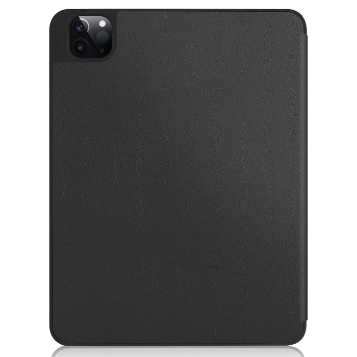 Custer Pattern Pure Color TPU Smart Tablet Holster con función de suspensión y soporte triple y ranura para bolígrafo