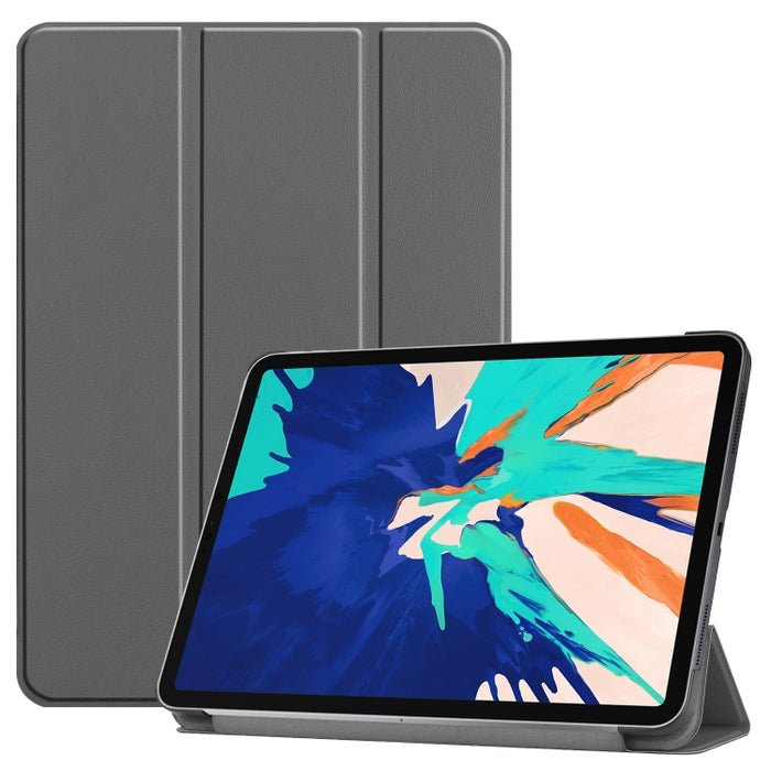 Custer Pattern TPU Smart Tablet Holster con función de suspensión y soporte de tres pliegues y ranura para bolígrafo