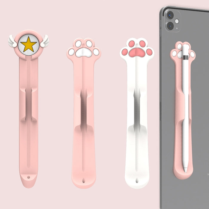 Portalápices de dibujos animados magnéticos de silicona Stylus