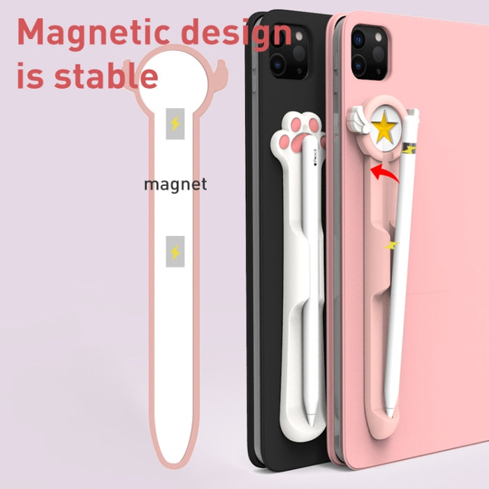 Portalápices de dibujos animados magnéticos de silicona Stylus