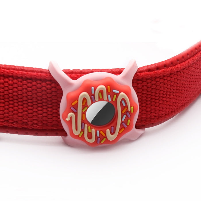 Donut Pet Collar antiarañazos a prueba de golpes cubierta de silicona para AirTag