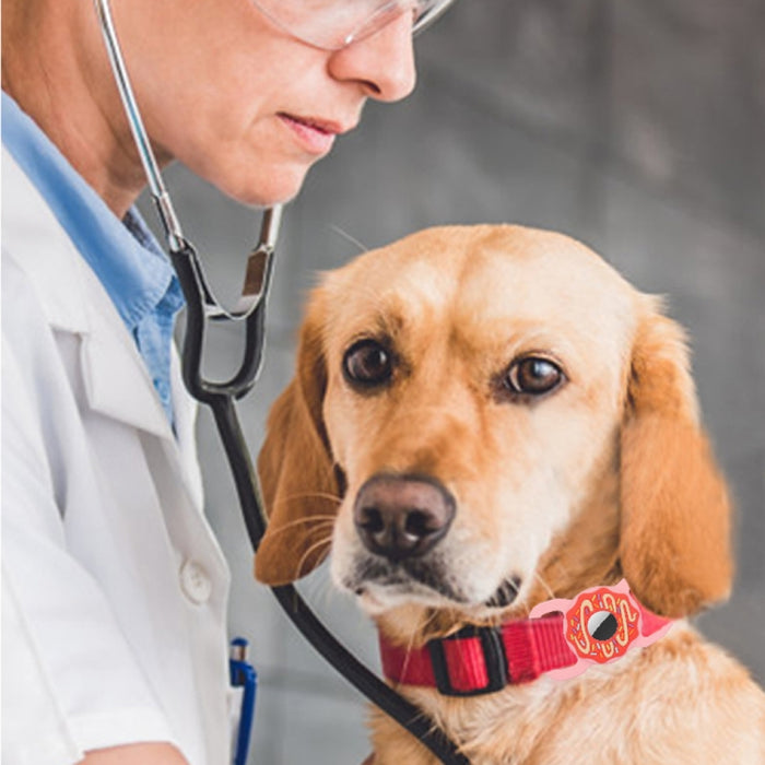 Donut Pet Collar antiarañazos a prueba de golpes cubierta de silicona para AirTag