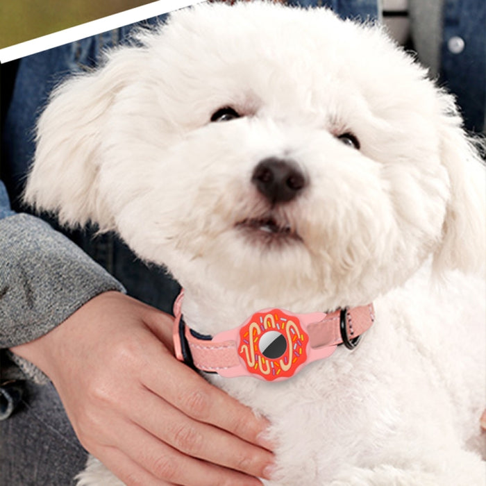 Donut Pet Collar antiarañazos a prueba de golpes cubierta de silicona para AirTag