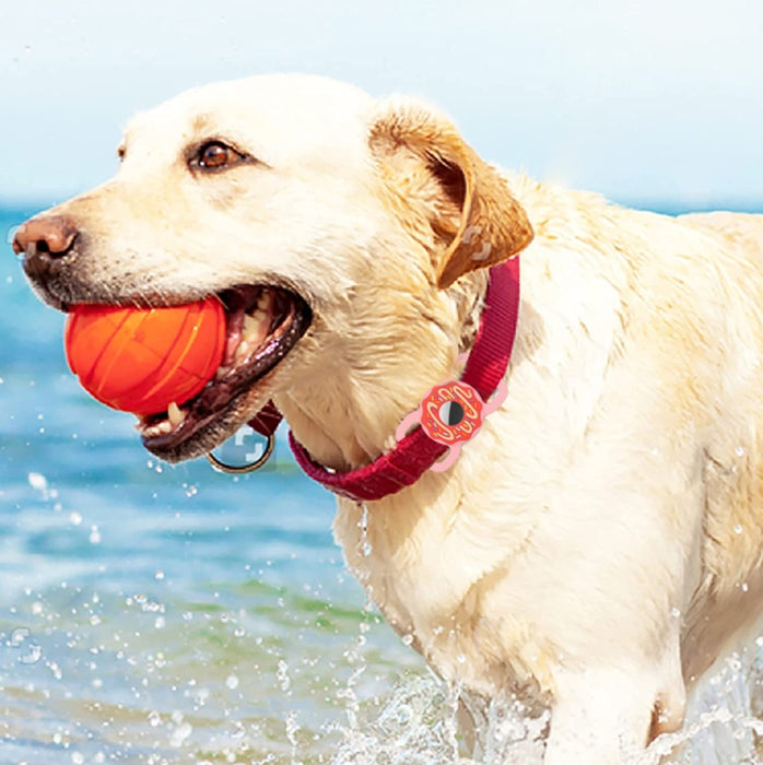 Donut Pet Collar antiarañazos a prueba de golpes cubierta de silicona para AirTag