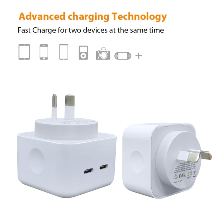 Cargador SDC-40W Dual PD USB-C / Type-C para la serie iPhone / iPad
