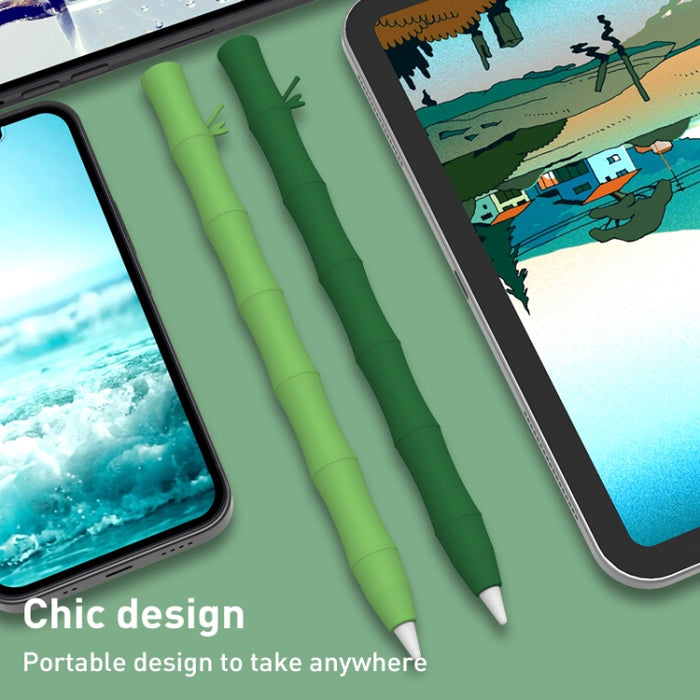 Estuche protector para lápiz óptico de gel de silicona líquida de bambú