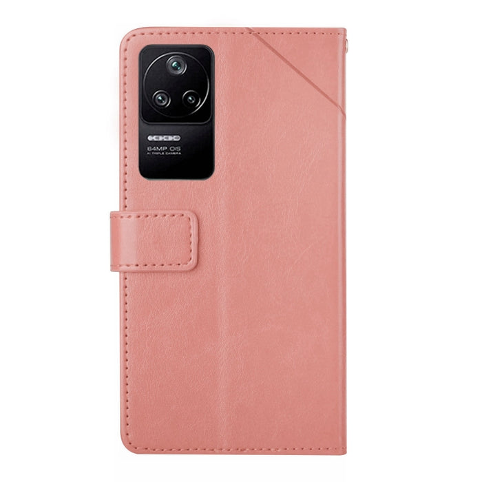 Estuche para teléfono de cuero con tapa horizontal y costuras en Y, For Xiaomi Poco F4 5G, For Xiaomi Poco X4 GT