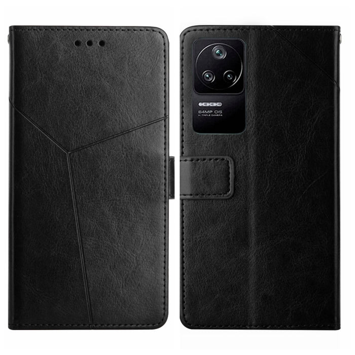 Estuche para teléfono de cuero con tapa horizontal y costuras en Y, For Xiaomi Poco F4 5G, For Xiaomi Poco X4 GT