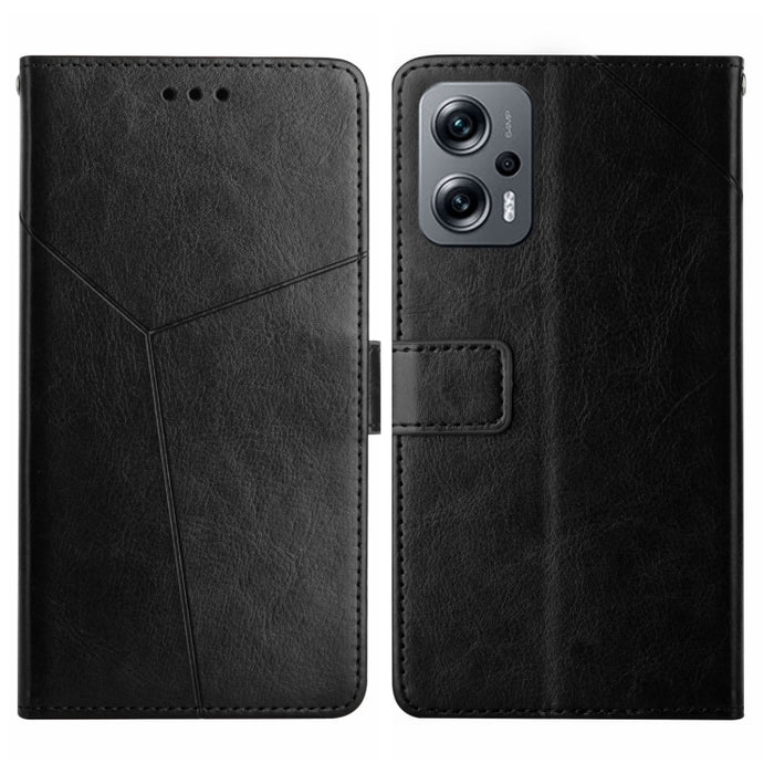 Estuche para teléfono de cuero con tapa horizontal y costuras en Y, For Xiaomi Poco F4 5G, For Xiaomi Poco X4 GT