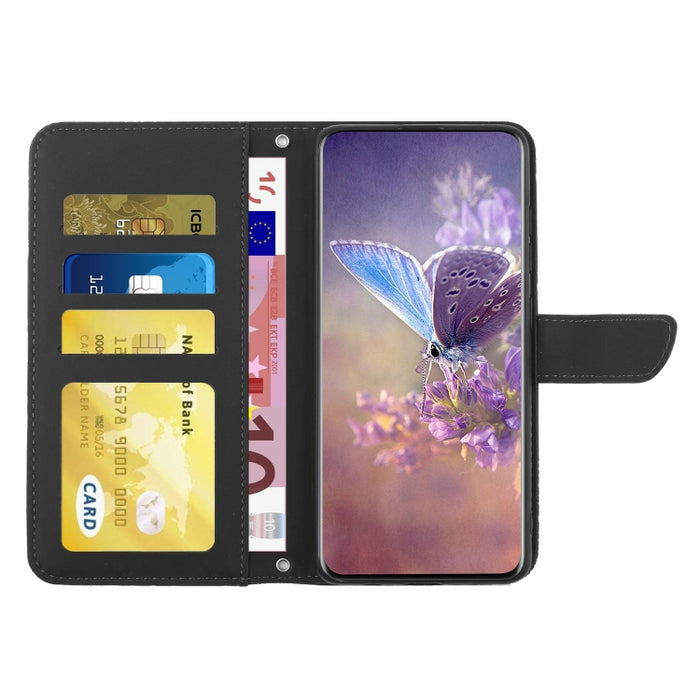 Skin Feel Butterfly Peony Estuche para teléfono de cuero en relieve, For Xiaomi Poco F4 5G, For Xiaomi Poco X4 GT