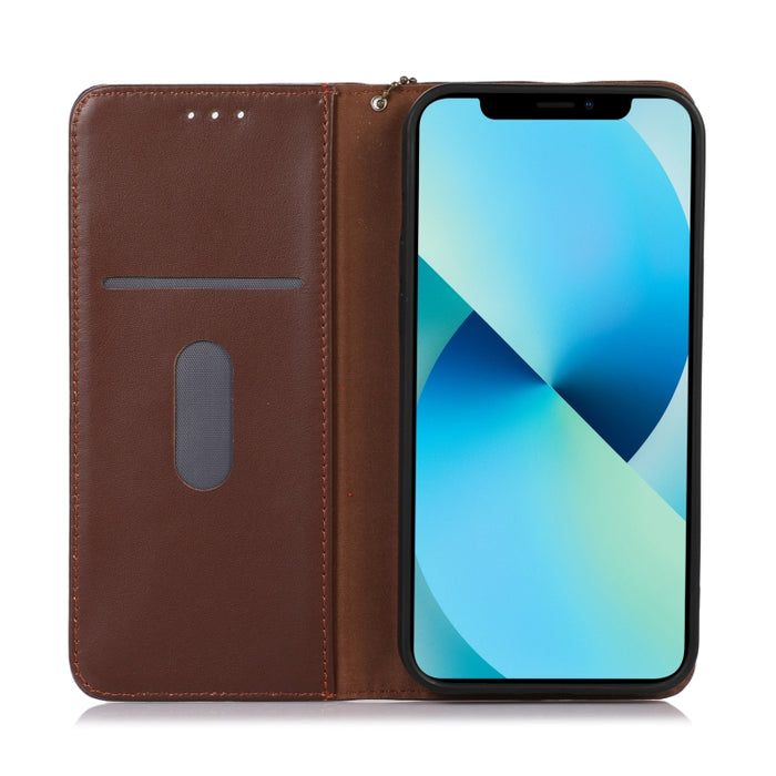 KHAZNEH Estuche para teléfono de cuero de vaca con capa superior de napa, For iPhone 14, For iPhone 14 Plus, For iPhone 14 Pro Max, For iPhone 14 Pro