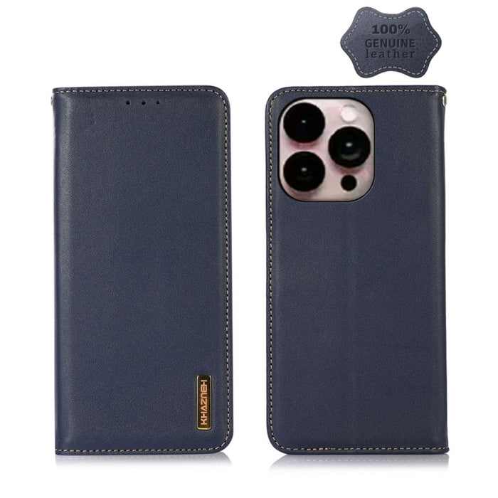 KHAZNEH Estuche para teléfono de cuero de vaca con capa superior de napa, For iPhone 14, For iPhone 14 Plus, For iPhone 14 Pro Max, For iPhone 14 Pro