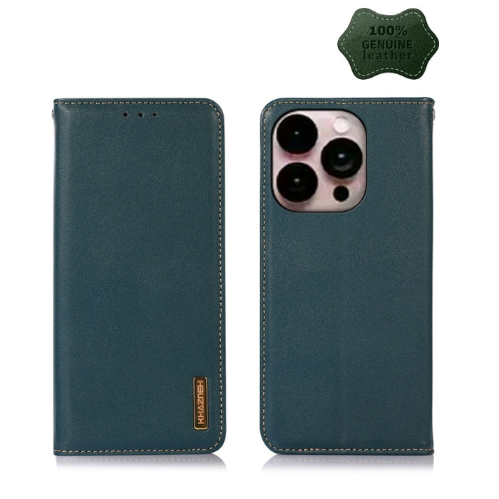 KHAZNEH Estuche para teléfono de cuero de vaca con capa superior de napa, For iPhone 14, For iPhone 14 Plus, For iPhone 14 Pro Max, For iPhone 14 Pro