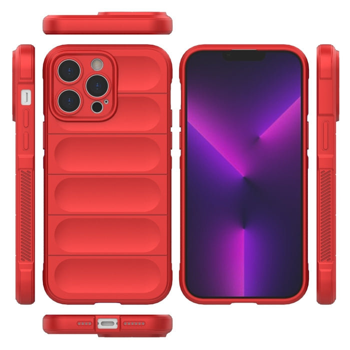 Magic Shield TPU + Estuche para teléfono de franela, For iPhone 14 Pro Max