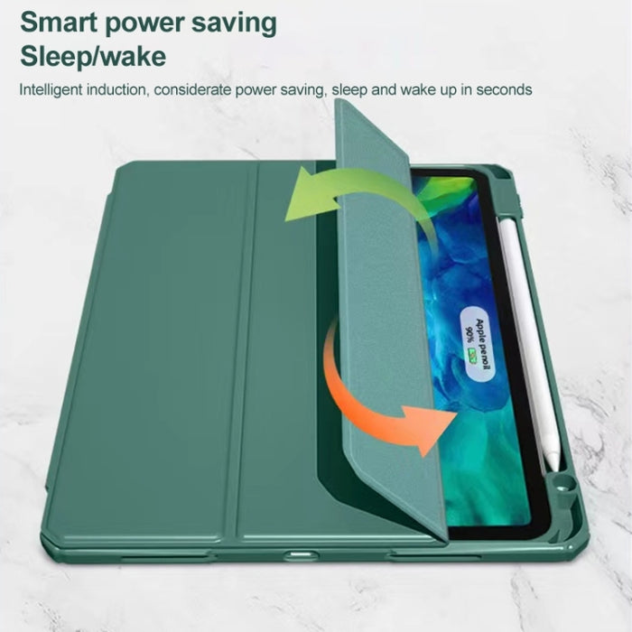 Estuche para tableta de cuero inteligente de la serie Mutural Pinyue, For iPad 9.7 2018 / 2017
