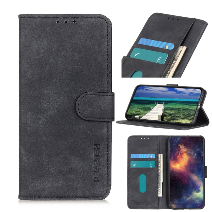 Estuche para teléfono de cuero con textura retro KHAZNEH, For Motorola Moto G42 4G, For Xiaomi Redmi Note 11T Pro 5G / Note 11T Pro+ 5G China / Poco X4 GT 5G