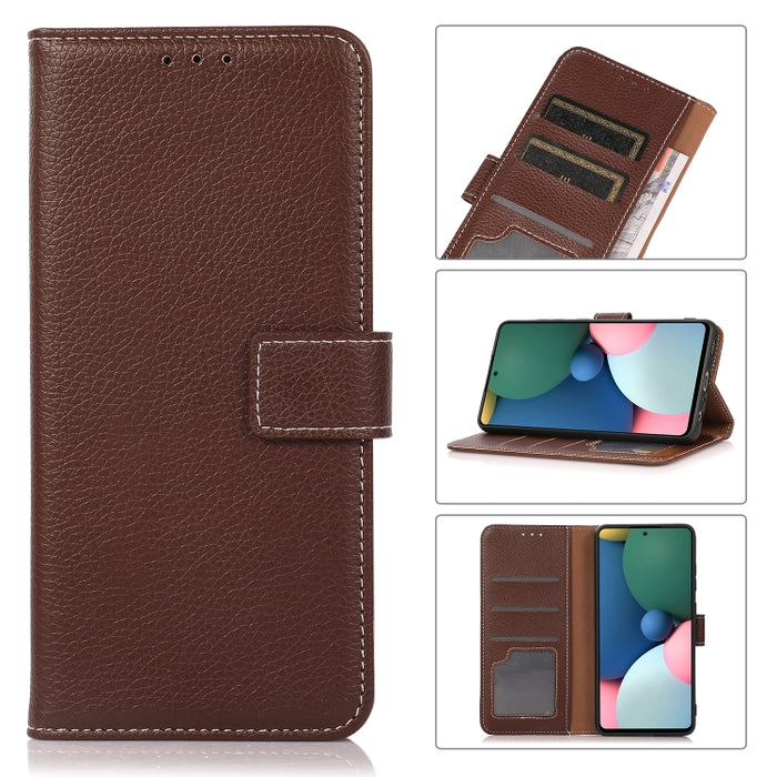 Estuche para teléfono de cuero con textura de litchi, For Motorola Moto G42 4G, For Xiaomi Redmi Note 11T Pro 5G / Note 11T Pro+ 5G China / Poco X4 GT 5G