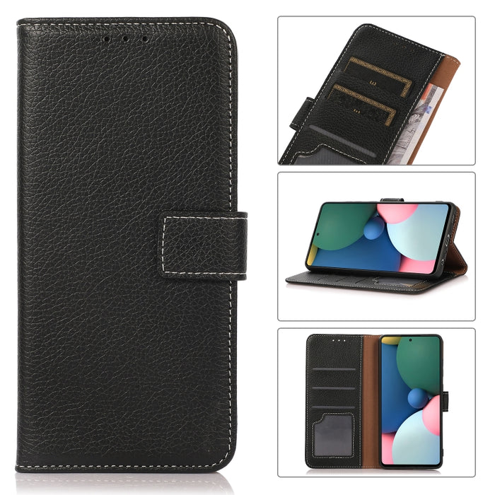 Estuche para teléfono de cuero con textura de litchi, For Motorola Moto G42 4G, For Xiaomi Redmi Note 11T Pro 5G / Note 11T Pro+ 5G China / Poco X4 GT 5G