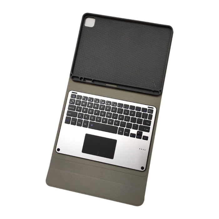 Funda de cuero con tapa Horizontal para teclado Bluetooth táctil de aleación de aluminio RK11L para iPad Pro 11 2020/2018 con soporte y ranura para bolígrafo
