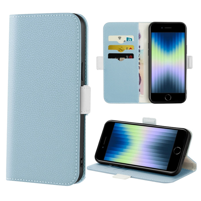 Estuche para teléfono de cuero con textura de lichi color caramelo