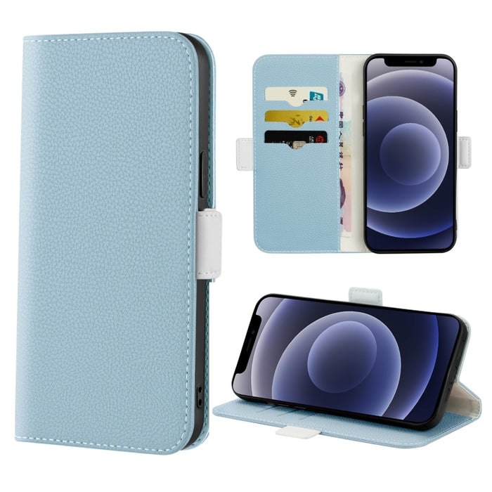 Estuche para teléfono de cuero con textura de lichi color caramelo