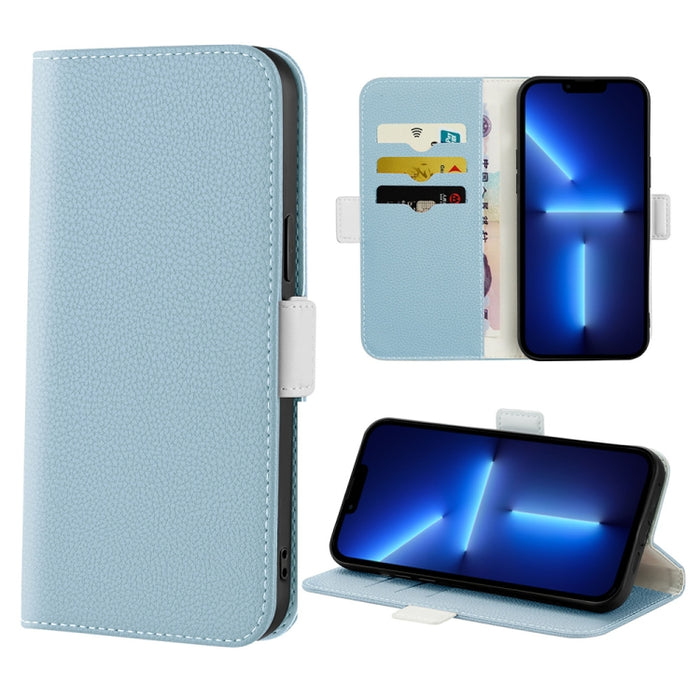 Estuche para teléfono de cuero con textura de lichi color caramelo