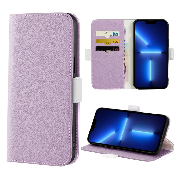 Estuche para teléfono de cuero con textura de lichi color caramelo