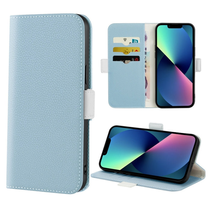 Estuche para teléfono de cuero con textura de lichi color caramelo
