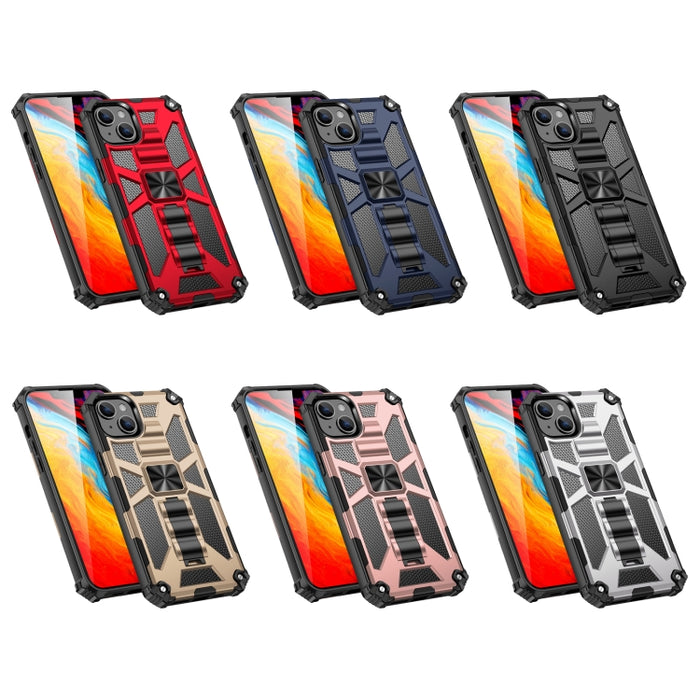 Funda protectora magnética para teléfono Armor a prueba de golpes TPU + PC con soporte