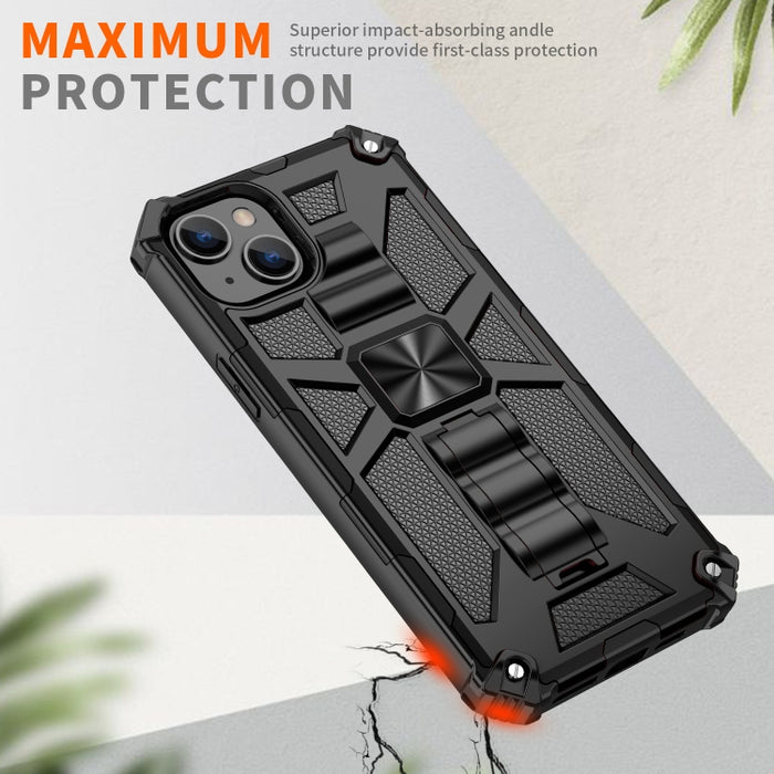 Funda protectora magnética para teléfono Armor a prueba de golpes TPU + PC con soporte