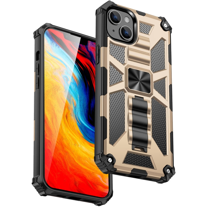 Funda protectora magnética para teléfono Armor a prueba de golpes TPU + PC con soporte