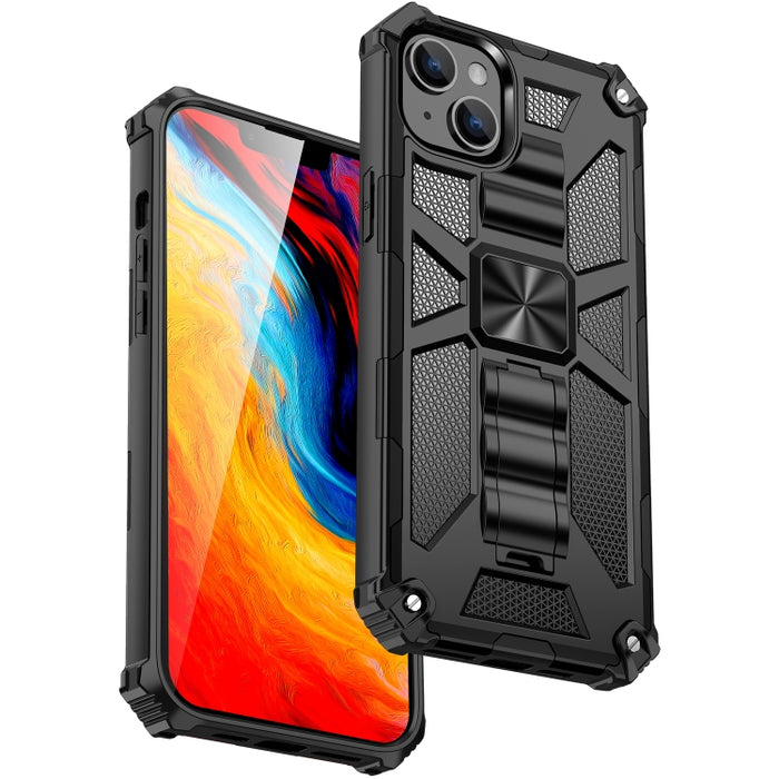 Funda protectora magnética para teléfono Armor a prueba de golpes TPU + PC con soporte