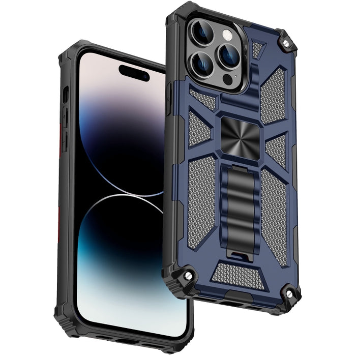 Funda protectora magnética para teléfono Armor a prueba de golpes TPU + PC con soporte